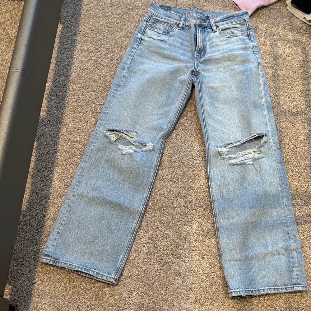 American Eagle Outfitters Light Blue High Rise Jeans